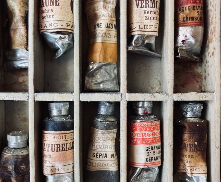 Ancienne malette de peintre