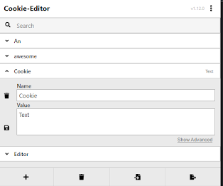 rozszerzenie cookie editor