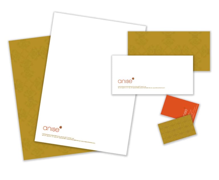 stationery, business cards, letter head, folder