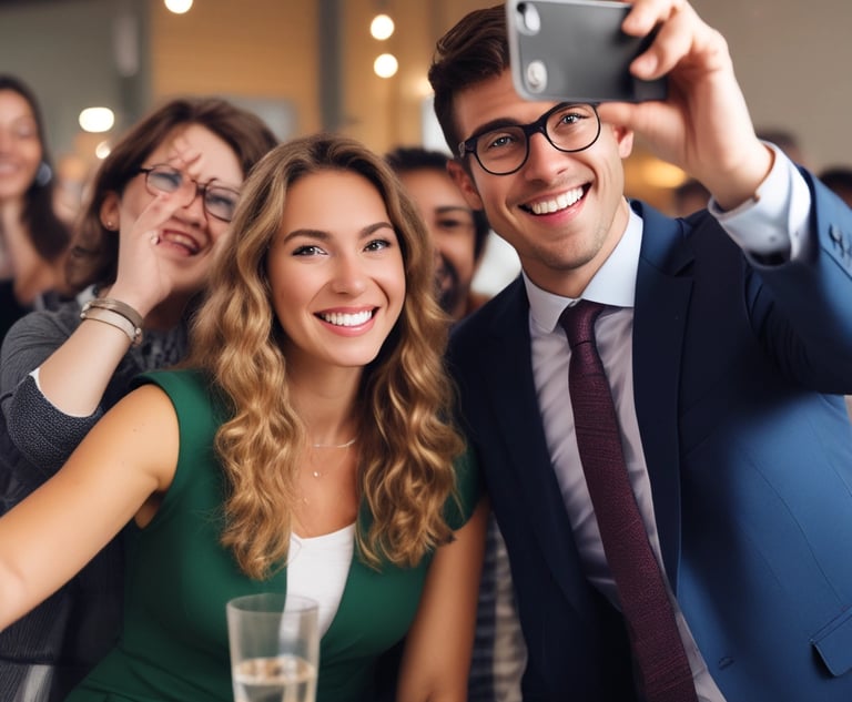 A vibrant networking event with diverse professionals engaging.