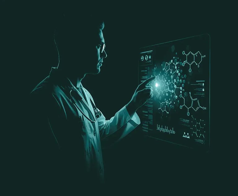 Scientist using technology for research