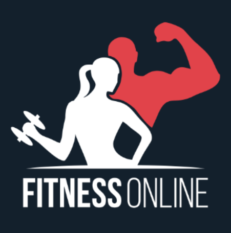 A logo of Fitness Online app