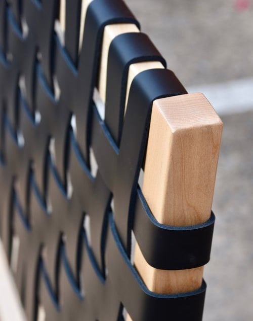 Cabecero de cama con cuero  negro