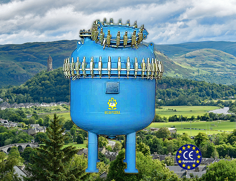 Glass lined storage tanks, open top type