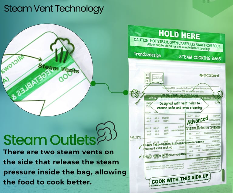 microwave steam cooking bags