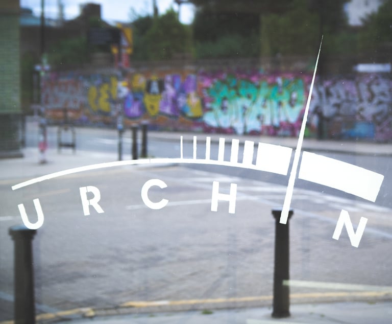 The logo of Urchin recording studios in Hackney Wick
