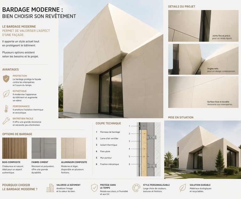 Bardage façade moderne – guide et inspirations design