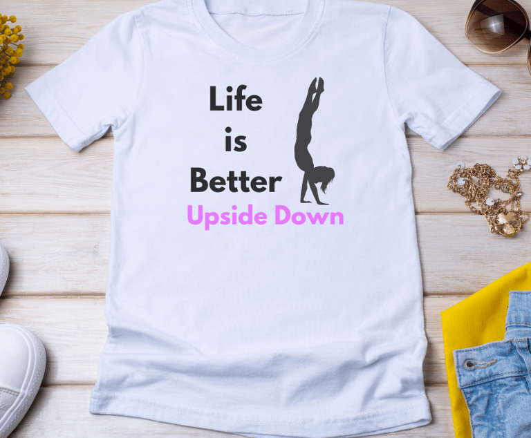 Handstand tişört - Cimnastik tutku tişörtü