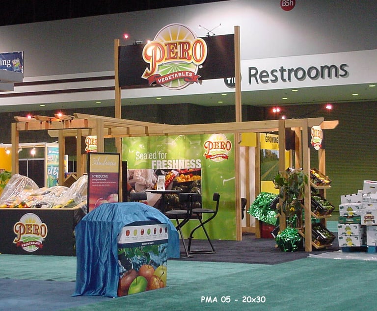 Pero Vegetables—20' x 30' Tradeshow Exhibit