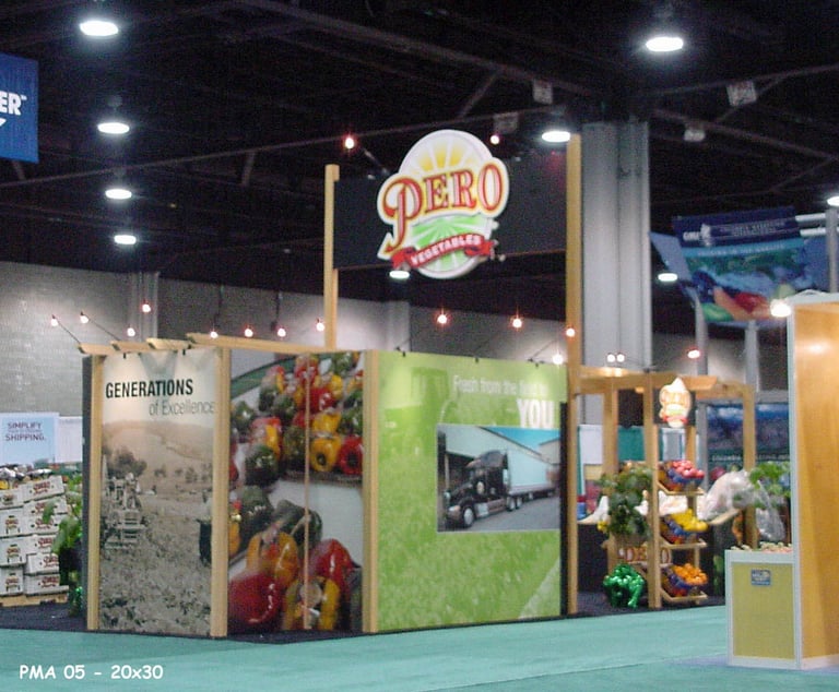 Pero Vegetables—20' x 30' Tradeshow Exhibit