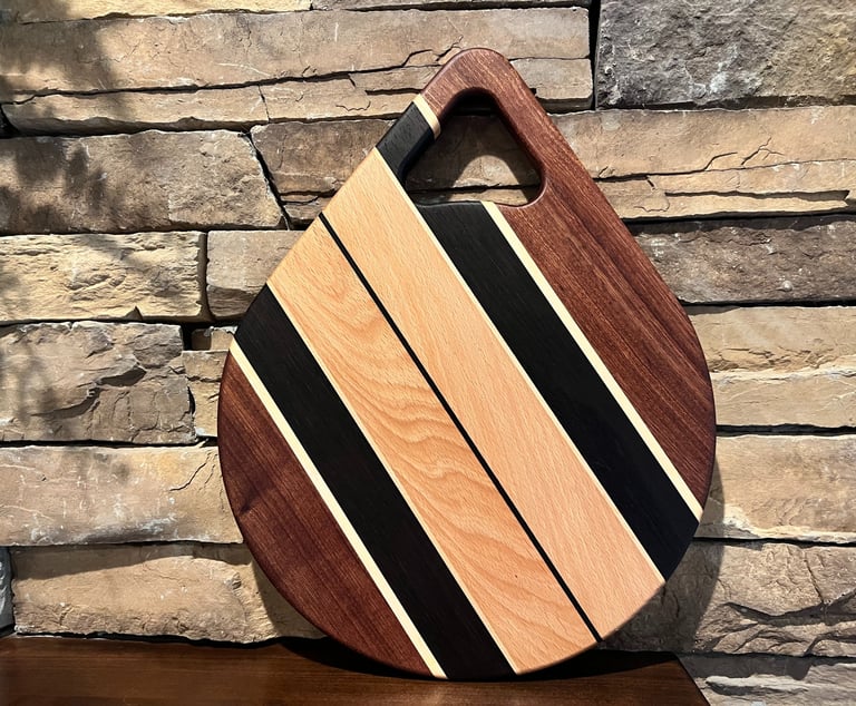 Teardrop with Black Walnut, Hard Maple, Wenge and European Beech 