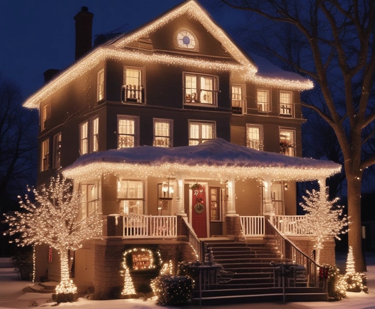 House with Christmas Lights