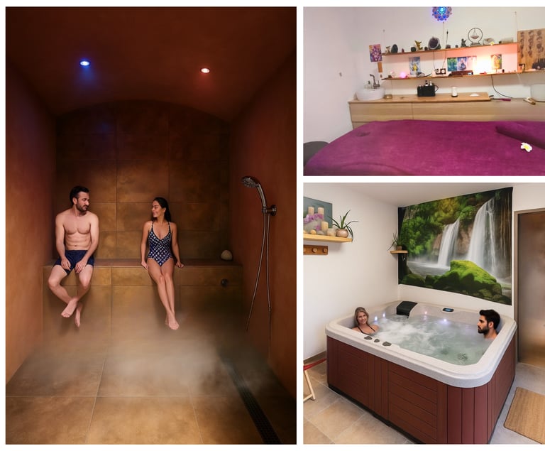 Spa hammam privatif et espaces de détente ENERGY TERRE HAPPY à Lherm – bien-être, vapeur et balnéoth