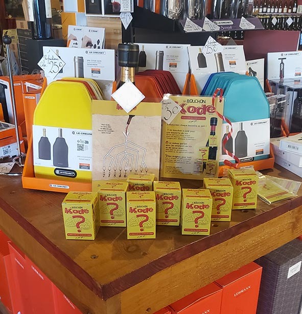 présentation du Bouchon Kodé 20/vins Caussade