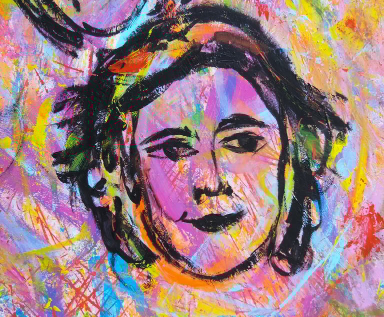 2020 Live Painting Le Madri Costituenti di Carlo Gori per Anpi Novara Filomena Delli Castelli