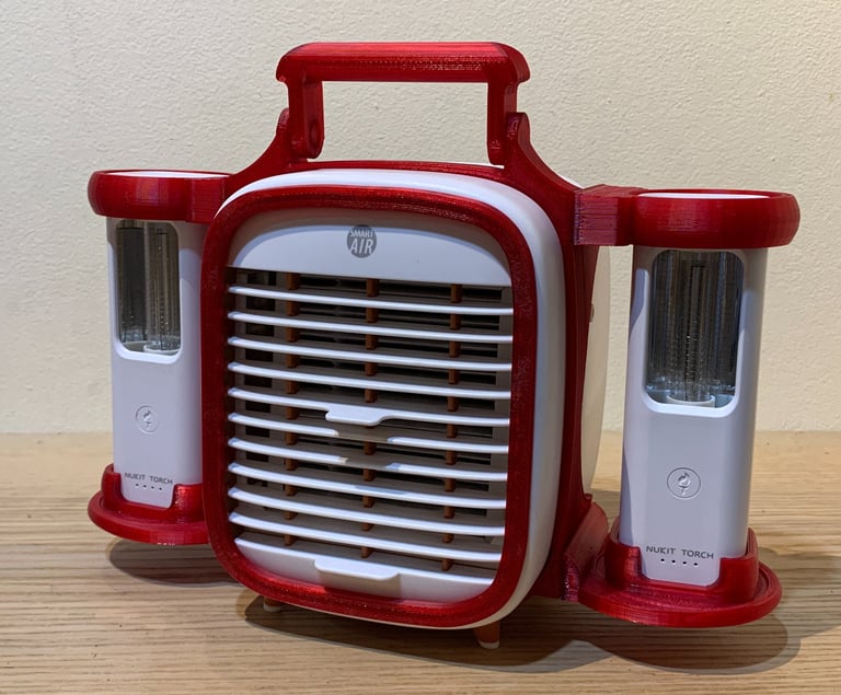 Smart Air QT3 fan with NUKIT Torches in DUO holder