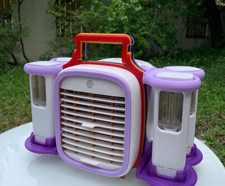 QT3 with 4x Nukit Torch, Holder with Rainbow option