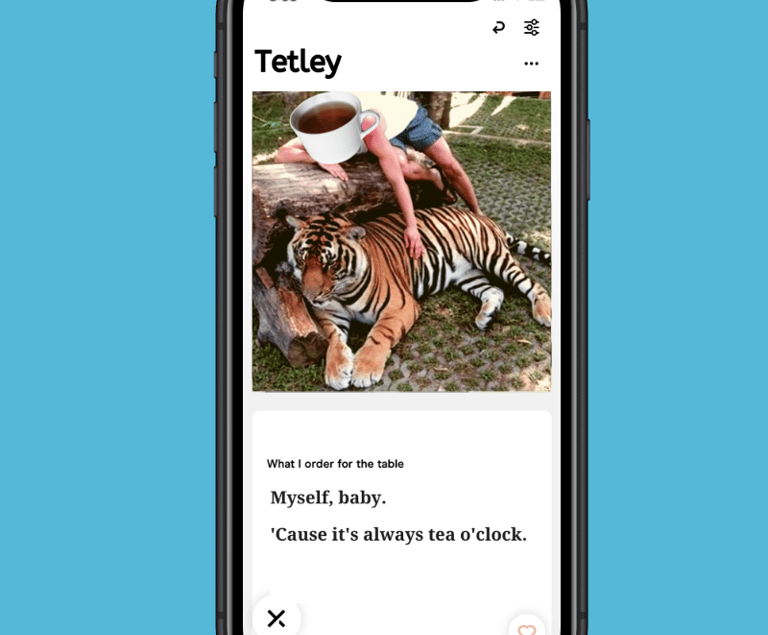 Tetley dating app profile