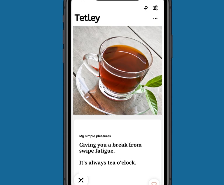 Tetley dating app profile