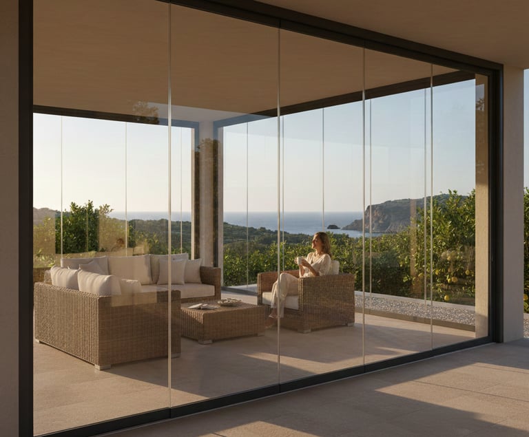 vetrata panoramica panora in sicilia