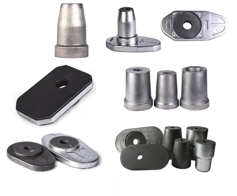 Akış kontrol refrakterleri – iç nozullar, kolektör nozulları ve sürgü plakaları