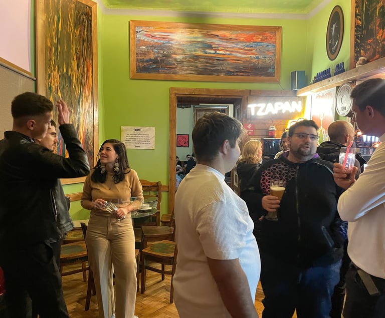 close-up people networking