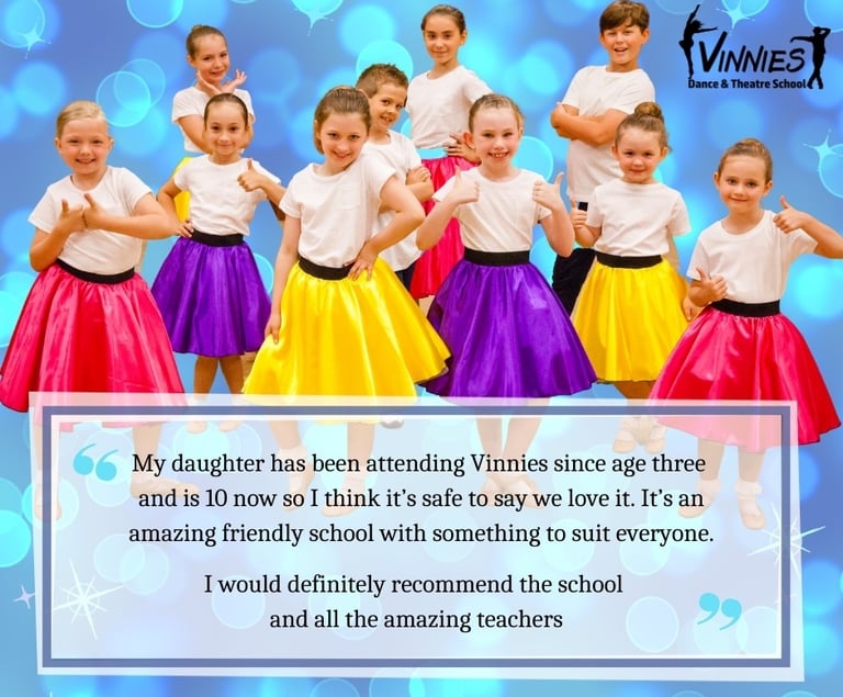 My daughter has been at Vinnies since age 3 and is 10 now so I think it's safe to say we love it!