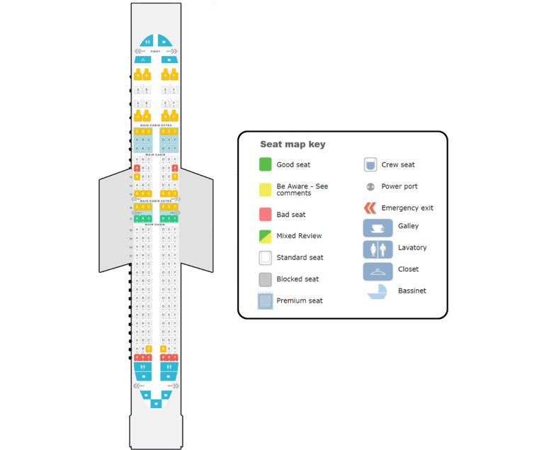 SeatGuru color-coded seat map – it makes everything click instantly!