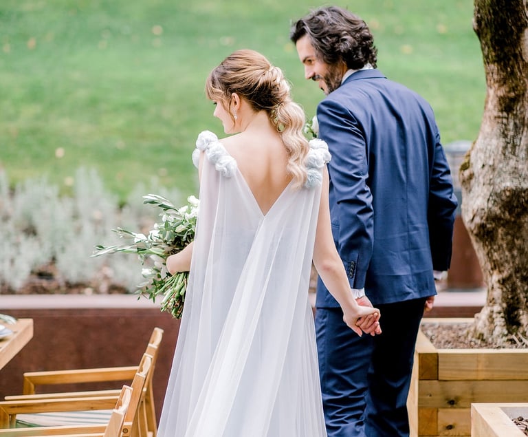 Bride and groom luxury wedding editorial, Lisbon Portugal