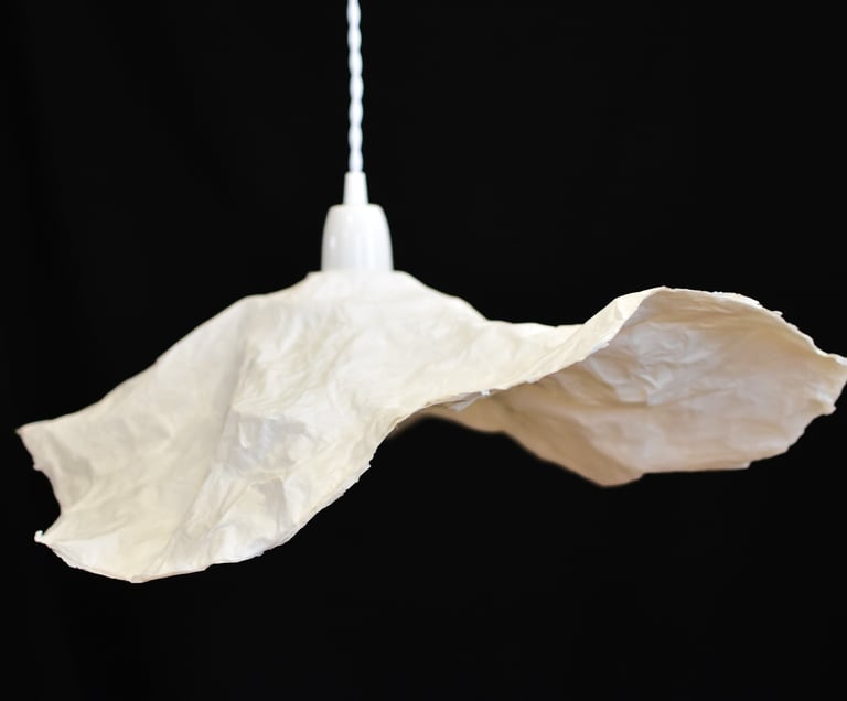 sculpture éclairée petite fleur simple