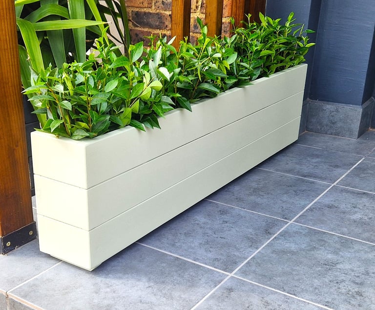 window box planter made to size custom colour hanmdade uk painted solid wood