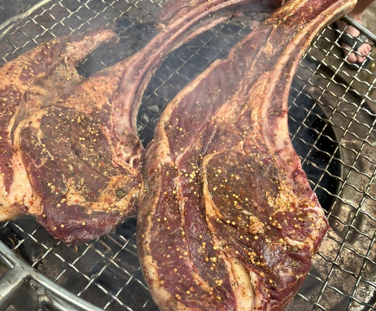 Steak on the BBQ in Durban, South Africa