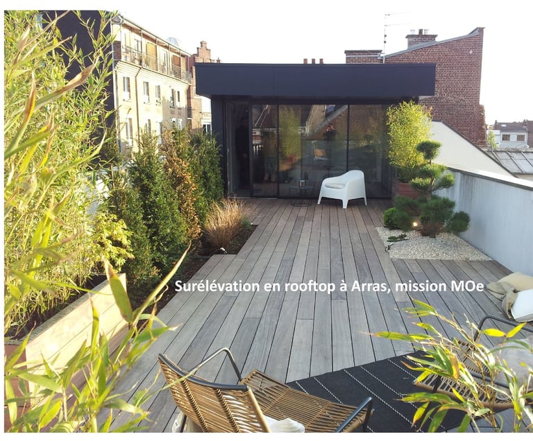 plandarchi Arras - Sur­élé­va­tion en roof­top à Ar­ras, mis­sion MOe