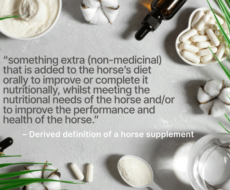 What is a horse supplement - definition