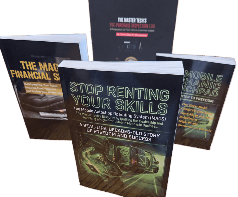 MAOS 4 Book Mobile Auto Shop Operating System Printed Business Bundle