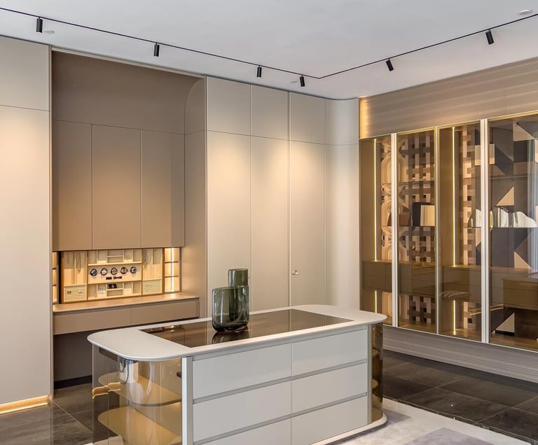 Clean-lined wardrobe design for contemporary residential projects.