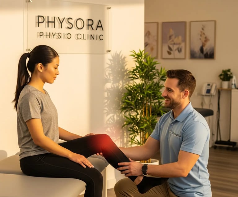 Advanced physiotherapy rehabilitation session for pain management