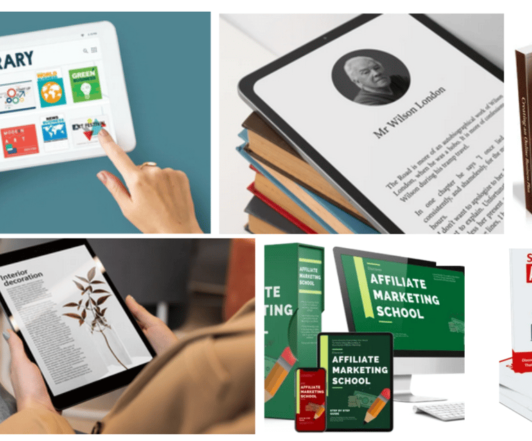 Image of different digital books
