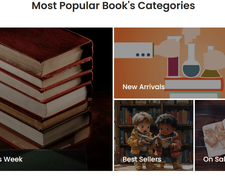 Image of books categories on Online Biz Offers product page