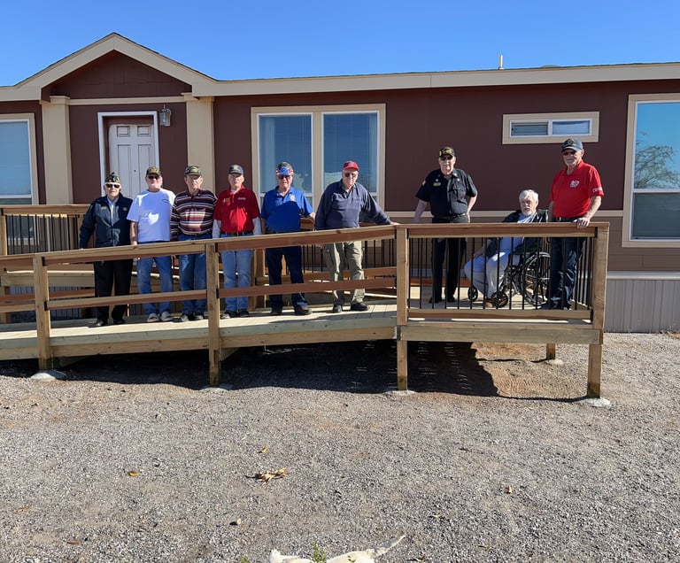 Pictured (left to right): Post 94 Legionnaires Tom Metzger, Charlie Fridinger, Larry Leighton, Brian
