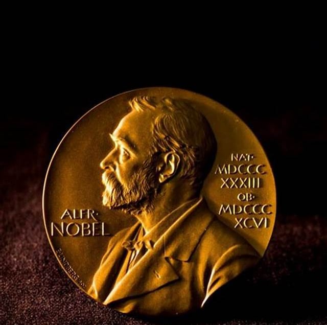Golden Nobel Prize in Literature medal