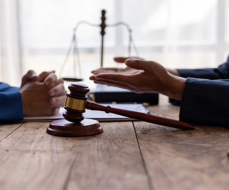 judge meeting with lawyer