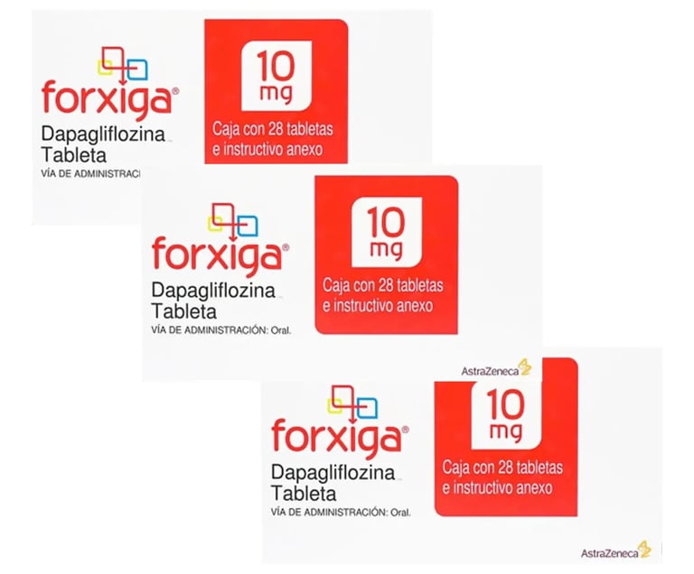 Forxiga 10mg Dapagliflozina Con 28 Tabletas