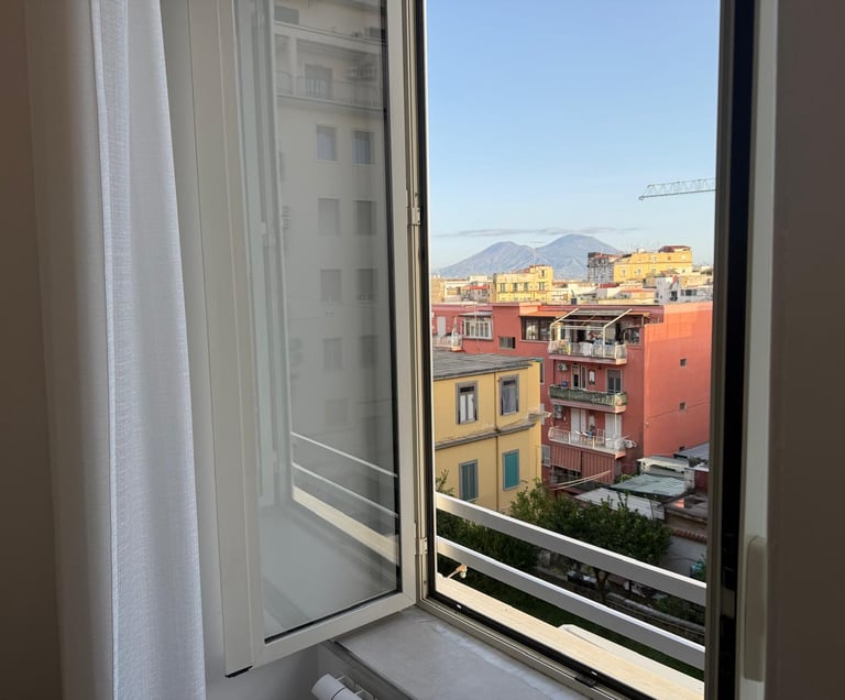 vista da una delle camere