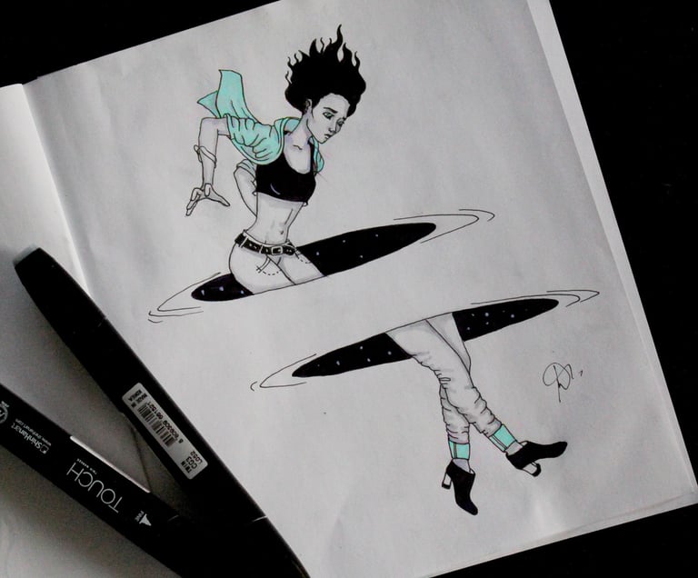 Inktober Jump