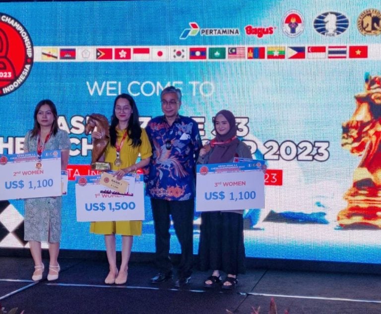 WGM Vo Thi Kim Phung of Vietnam wins the Asian Zone 3.3 Women's Chess Championship 2023