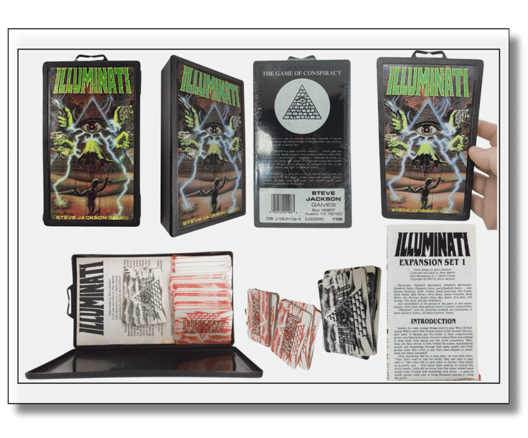 Jogo de cartas Illuminati (1982) Pocket Box da Steve Jackson Games SJG
