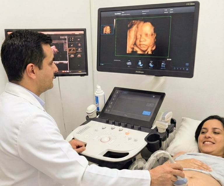 Ecografía obstétrica 4D económica en los olivos