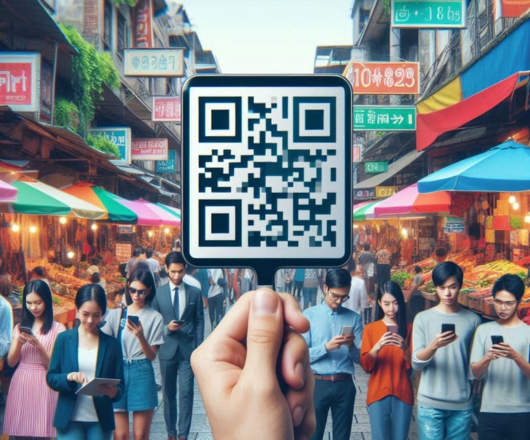 let all coustomer to post review on rateuspro qr code,