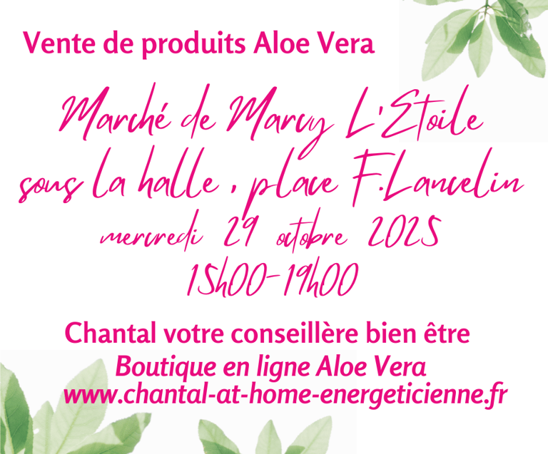 Marché de Marcy L'Etoile vente Aloe Vera